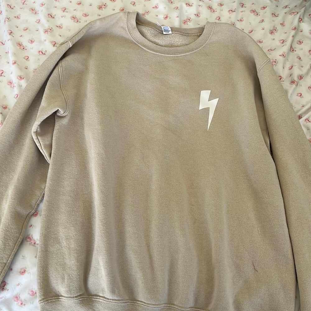 Light Brown Preppy Crewneck